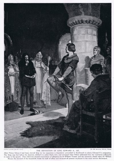 A deposição do rei Edwrad II AD1327 de Margaret Dovaston