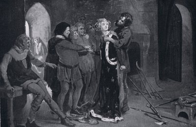 A bela donzela de Kent beijada por insurrectos AD1381 de Margaret Dovaston