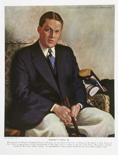 Retrato de Bobby Jones, 1930 de Margaret Fitzhugh Browne