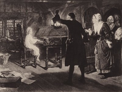 A criança Handel (lito) de Margaret Isabel Dicksee
