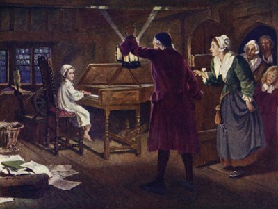 A criança Handel de Margaret Isabel Dicksee