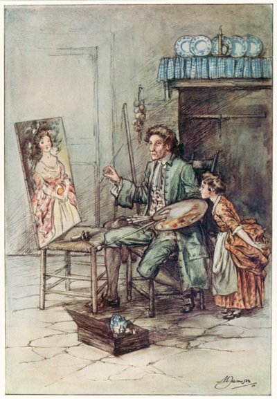 O Vigário de Wakefield, de Oliver Goldsmith (litografia a cores) de Margaret Jameson