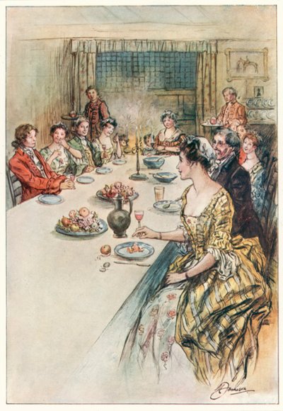 O Vigário de Wakefield, de Oliver Goldsmith (litografia a cores) de Margaret Jameson
