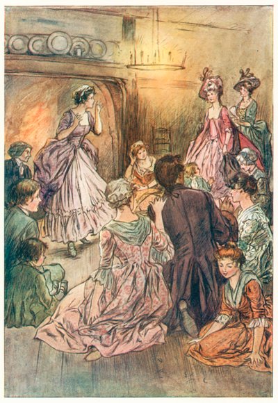 O Vigário de Wakefield, de Oliver Goldsmith (litografia a cores) de Margaret Jameson
