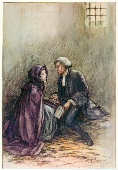 O Vigário de Wakefield, de Oliver Goldsmith (litografia a cores) de Margaret Jameson
