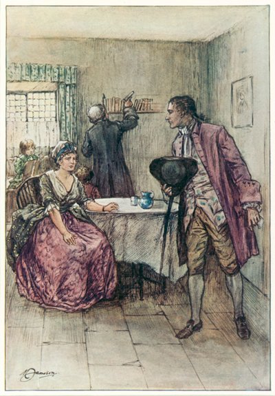O Vigário de Wakefield, de Oliver Goldsmith (litografia a cores) de Margaret Jameson