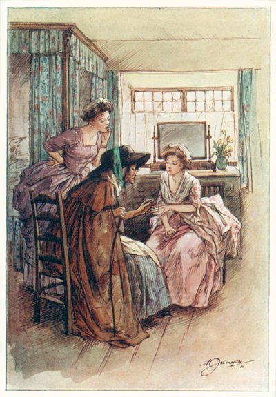 O Vigário de Wakefield, de Oliver Goldsmith (litografia a cores) de Margaret Jameson