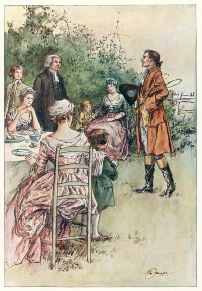 O Vigário de Wakefield, de Oliver Goldsmith (litografia a cores) de Margaret Jameson