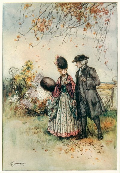 O Vigário de Wakefield, de Oliver Goldsmith (litografia a cores) de Margaret Jameson