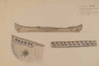 Modelo de canoa de Margaret Knapp