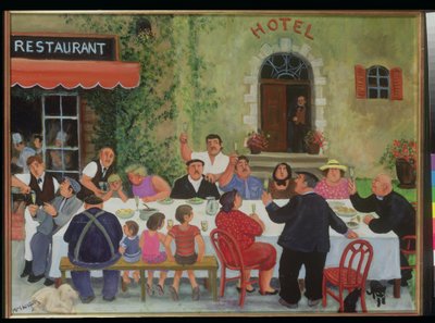 Celebração (óleo sobre tela) de Margaret Loxton