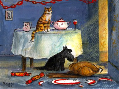 Jantar de Natal de Margaret Loxton