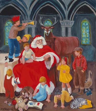 O Pai Natal na véspera de Natal de Margaret Loxton