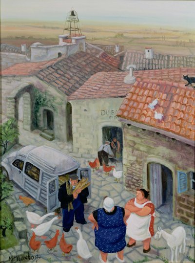 O padeiro (óleo sobre tela) de Margaret Loxton