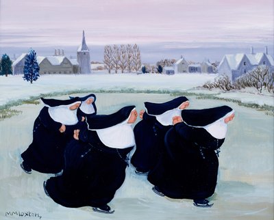 inverno no Convento (guache sobre papel) de Margaret Loxton