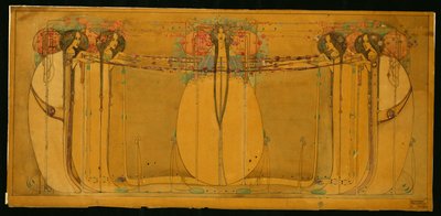 A rainha de maio de Margaret MacDonald Mackintosh