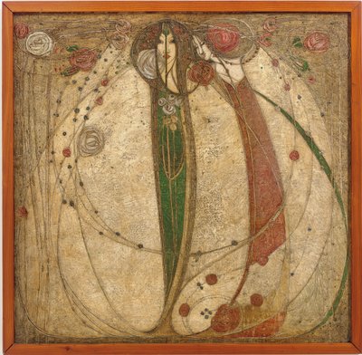 A Rosa Branca e a Rosa Vermelha de Margaret MacDonald Mackintosh