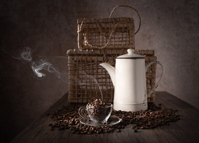 Um momento aconchegante a tomar café de Margareth Perfoncio