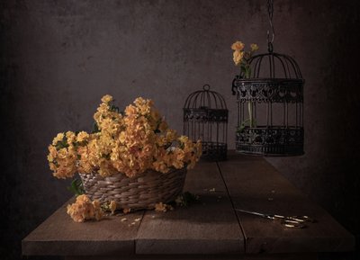 Flores amarelas rústicas de Margareth Perfoncio