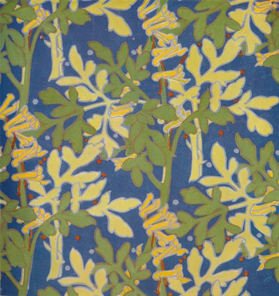 "Design para Bloco de Seda Impresso", 1926 de Margery Tomlin