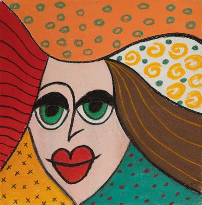 Mulher moderna, 2021 (pastel) de Margo Starkey