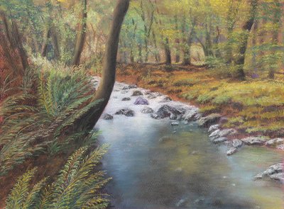 Primavera na floresta, 2020 (pastel) de Margo Starkey
