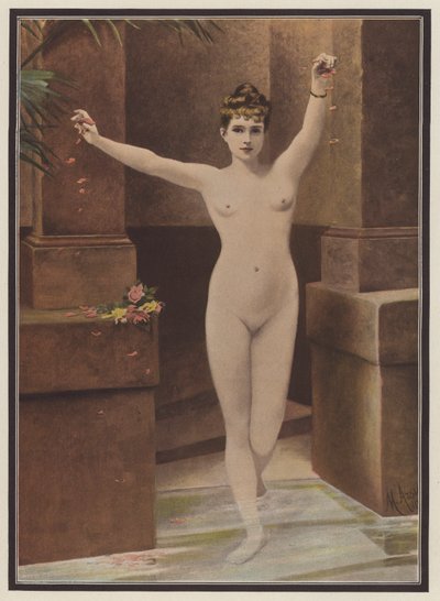 No banho (cor litho) de Marguerite Arosa