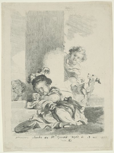 A criança e o gato de Marguerite Gerard