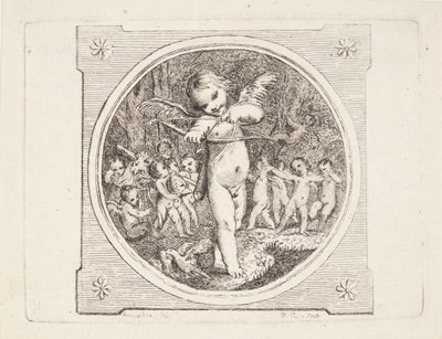 Cupido com arco e flecha de Marguerite Louise De Lorme du Ronseray