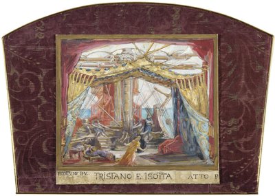 Cenografia para a ópera Tristan e Isolde de R. Wagner de Marià Fortuny