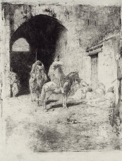 Guarda da Casbah em Tetuão de Marià Fortuny Marsal