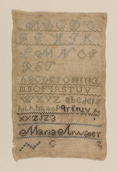 Sampler de Maria Atwater