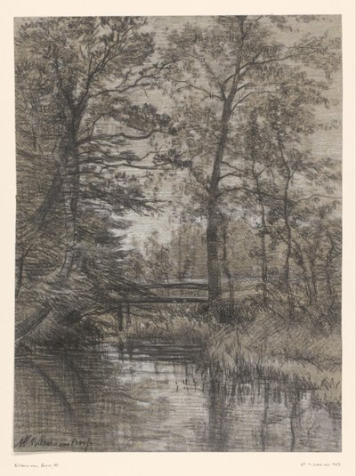 Lagoa na floresta de Maria Bilders van Bosse (signed by artist)