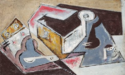 Composição cubista; Composição Cubiste, c.1918 (óleo sobre tela) de Maria Blanchard