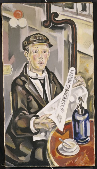O Rei dos Peddlars de Rua, c.1924 (óleo sobre tela) de Maria Blanchard