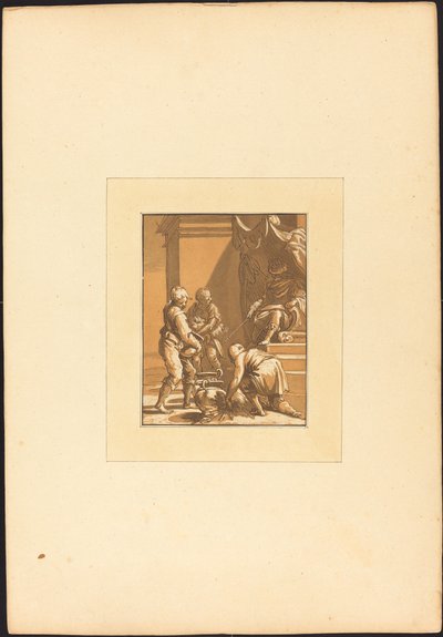 Sacrifício Romano de Maria Catharina Prestel after Abraham Bloemaert