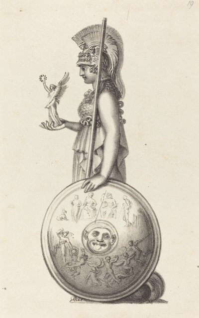 Minerva, de Phidas de Maria Denman after John Flaxman