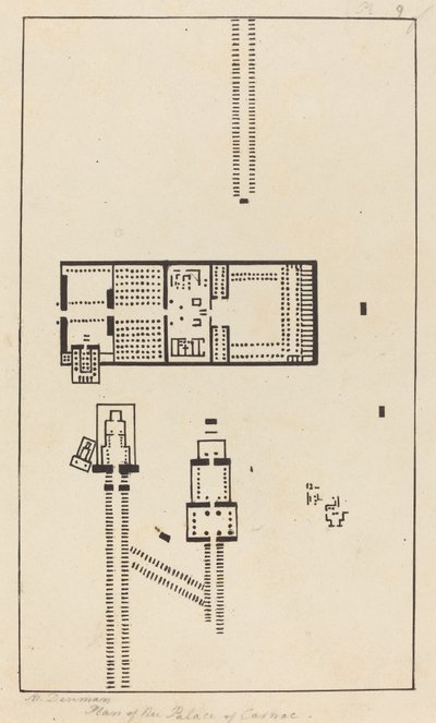 Planta do Palácio de Carnac de Maria Denman after John Flaxman