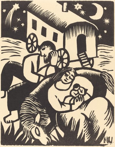 Ciganos Descansando, 1918. de Maria Uhden