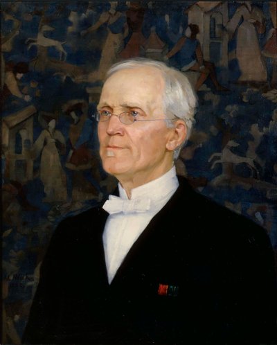 Retrato de B. O. Schauman de Maria Wiik