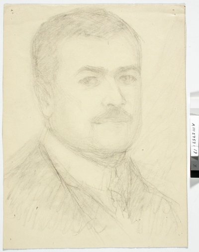 Retrato de um homem, busto de Maria Wiik
