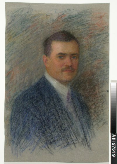 Retrato de um homem, estudo de Maria Wiik