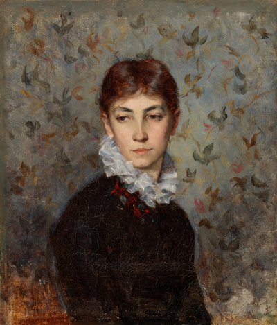 Retrato da irmã da artista, senhorita Hilda Wiik de Maria Wiik