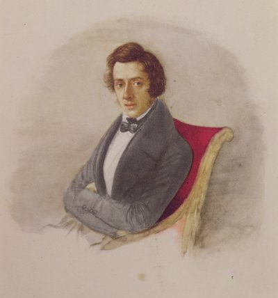 Retrato de Frederic Chopin (1810-49) de Maria Wodzinska