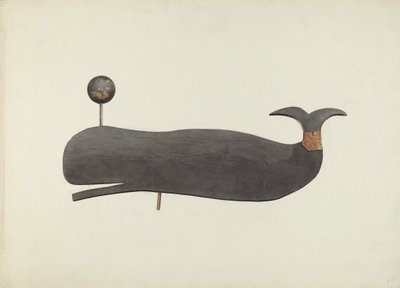Whale Weather Vane, c. 1938. de Marian Page