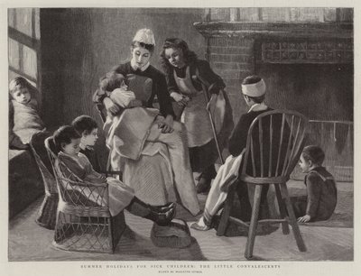 Férias de Verão para crianças doentes, os pequenos convalescentes de Marianne Stokes