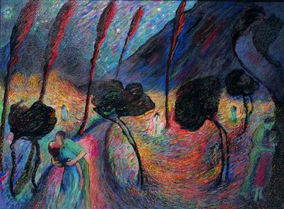 Turbilhão de Amor, c. 1917. de Marianne von Werefkin