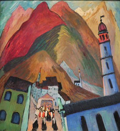 1924 Procissão de Werefkin perto de Ascona de Marianne von Werefkin