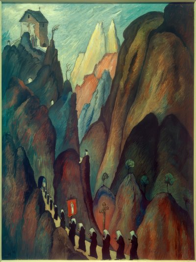 O Caminho da Cruz, II de Marianne von Werefkin