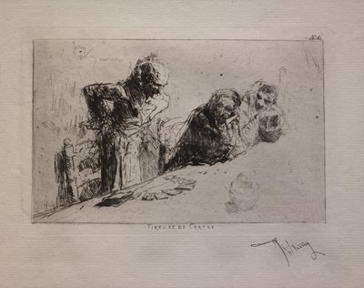 Gaveta de cartões, 1867. de Mariano José María Bernardo Fortuny y Carbó